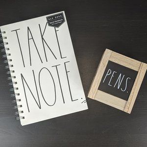 Rea Dunn "TAKE NOTE" Notebook with Pen Holder